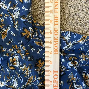 Drew‎ Ms Navy Blue Floral Print Button Front Long Sleeve Jacket / Blouse Med thumbnail 9
