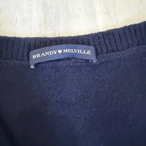 Brandy Melville Navy Knit Sweater Vest thumbnail 2