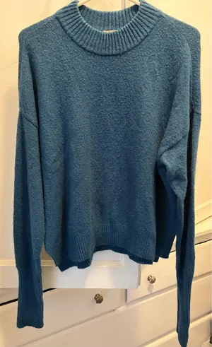Melrose and Market Blue Crewneck Sweater M thumbnail 1