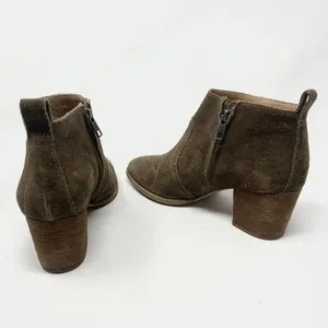 Madewell The Brenner Heel Boot in Tan‎ Suede thumbnail 7