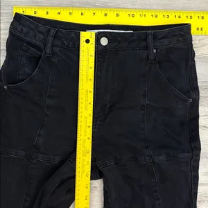 Tinseltown Black Fringe Bottom Flare Women's/Junior's Jeans Size 9 thumbnail 9