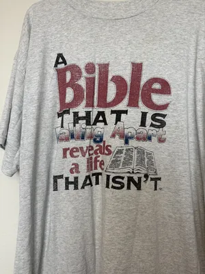 90s Vintage Jesus/Church Oversize T-Shirt thumbnail 1