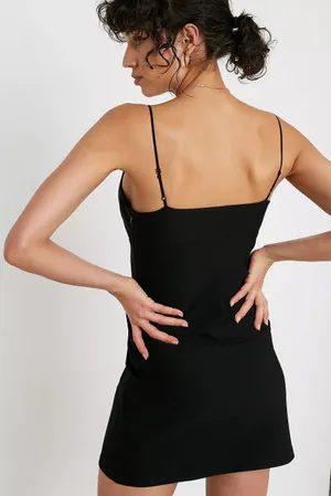 Urban Outfitters Ponte Textured Mini Black Dress- Size Medium thumbnail 2