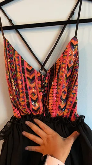 Windsor Sequined Backless Mini Dress thumbnail 3