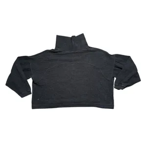 Lululemon Textured Knit Funnel Neck Pullover Womens 10 Grey Excellent Oversized‎ thumbnail 4