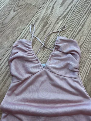 ZARA Pink Shiny Dress thumbnail 7