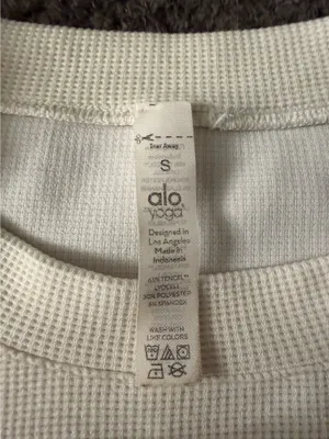 Alo Yoga Waffle Knit Micro Shirt thumbnail 3