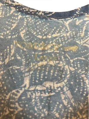 Toad And Co Sunkissed Cutout Dress Blueberry Batik Floral Print Womens Large thumbnail 8