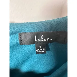 Lulus Sensationally Sparkly Dark Teal Green Lurex Maxi Dress Women's S mermaid thumbnail 7