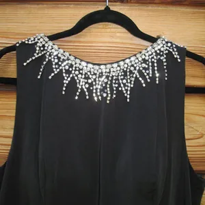 Mac Duggal 26516 Sleeveless Rhinestone Collar Column Gown Black 16 thumbnail 9