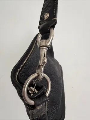 Vintage Coach F13094 Hobo Black Leather Shoulder/Hand Bag Retail $349 thumbnail 10