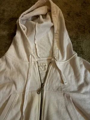 Cropped White Aeropostale Hoodie thumbnail 2