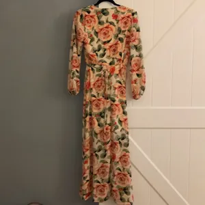 Bobeau Floral Print Maxi Wrap Dress Size XS thumbnail 5