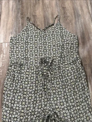Free People Floral V Neck Sleeveless Jumpsuit Small thumbnail 8