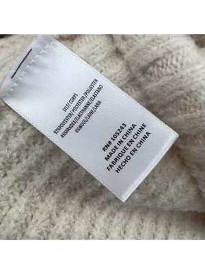 Bobeau Cream Beige Ribbed Knit Pullover Sweater Size Large Quiet Luxury thumbnail 9