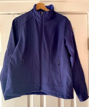 REI‎ Purple Shell Jacket Fleece Lined Size Large EUC thumbnail 1