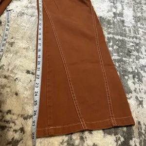 Wide Leg Frauen Jeans in Rust Brown thumbnail 4