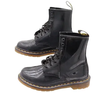 Dr. Martens 1460 Black Patent Leather 8-Eye Combat Boots US Women 7 thumbnail 2
