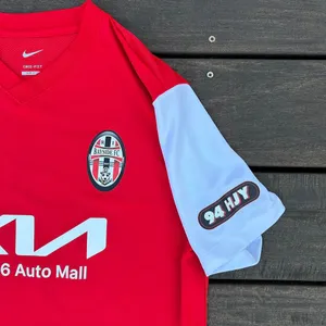 Red Nike Kia Route 6 Auto Mall Soccer Jersey thumbnail 3