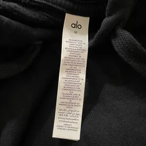 Alo Yoga NWT Accolade Hoodie Black Size M oversized Unisex thumbnail 10