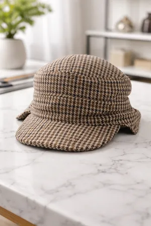 goorin bros. vintage style plaid trapper hat - wool blend - size m thumbnail 2