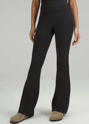 Lululemon Groove Super-High-Rise Flared Pant *Nulu in Black thumbnail 1