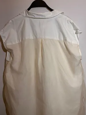 Maeve Anthropologie Bennet White Sleeveless Buttondown Muscle Tank Top M thumbnail 8