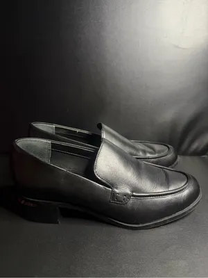 Franco Sarto Black Leather Loafers thumbnail 3