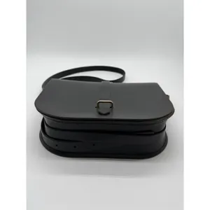The Cambridge Satchel Company Saddle Bag Women Small Black Leather Crossbody thumbnail 9