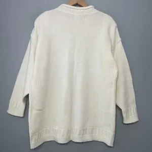 Vintage Cape Cod Plus Size 18W Creamy White Sweater Cottagcore 90s Butter Mom thumbnail 6