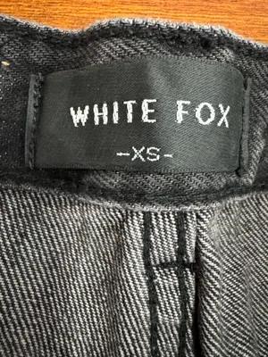 White Fox Black Denim Jeans thumbnail 5