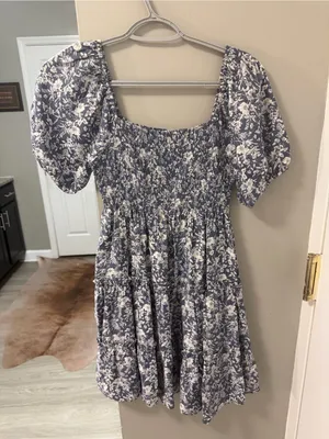 Altar’d State Floral Smocked Mini Dress – Size XS thumbnail 4