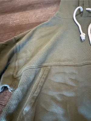 Aerie Sage Green Hooded Pullover Sweatshirt thumbnail 2
