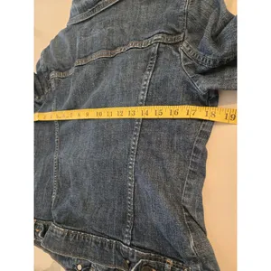 Gap Vintage Denim Jacket Y2K Red Tag M Womens Blue Medium Wash Trucker Jean thumbnail 6