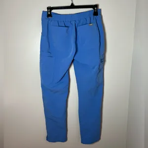 Figs Yola Scrub Straight Leg In Ceil Blue High Rise Healthcare Size XS thumbnail 3