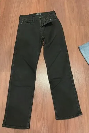 Hollister Straight Advanced Stretch Black Jeans W26 L30 thumbnail 1