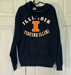 Illinois Fighting Illini Sweatshirt Blue Size M thumbnail 1