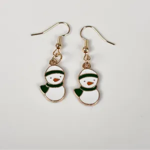 3 Pairs of Christmas Hook Earrings, Wreath, Santa Claus, New! thumbnail 3