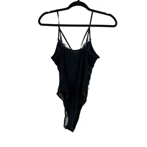Women's Unbranded Black Lace Chemise & Slip, Size S thumbnail 9