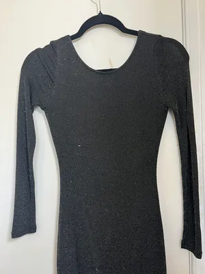 Sparkly Black Mini Dress thumbnail 5