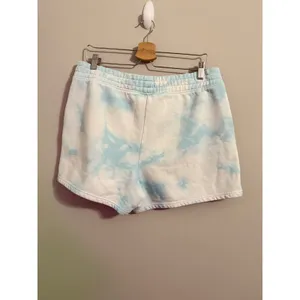 Fabletics Tie‎ Dye Sweat Shorts Blue White XL Lounge Casual Athleisure thumbnail 4
