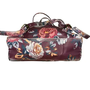 Matilda Jane Plum Perfect Floral Backpack Faux‎ Leather School Travel Bag Boho thumbnail 9