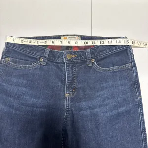 Carhartt Women’s Jeans Flannel Lined Straight Original Fit Size 10 Blue Denim thumbnail 11