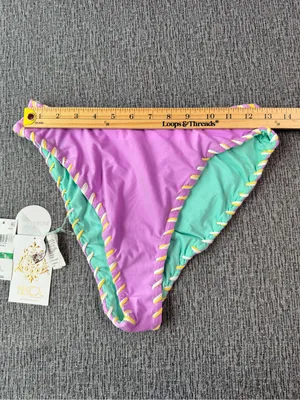 Becca Camille High Waist Reversible Bikini Bottoms thumbnail 4