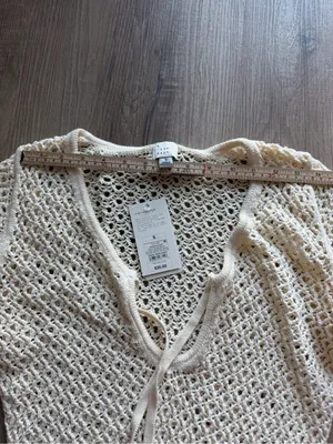 a‎ new day Cream Crochet Maxi Dress with Tie Neck thumbnail 4