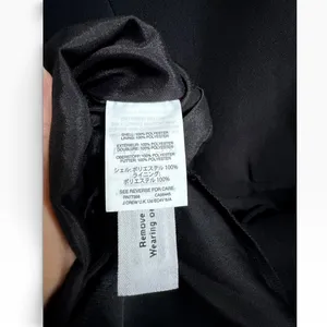 J.Crew Drapey ruffle front dress Long Sleeve Black Size 4 #H6301 thumbnail 5