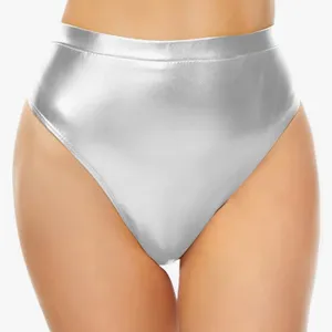 NWT Set of 2 High-Waisted Metallic Rave Booty Shorts -‎ Red & Silver - Medium thumbnail 5