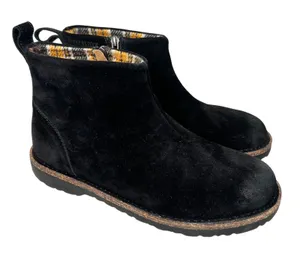 Birkenstock Melrose Black Suede Boot Size 40 thumbnail 1