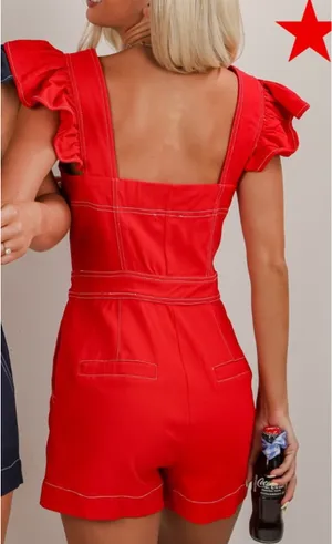 Dress Up Red Romper thumbnail 2