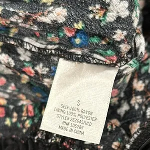 Francescas Mi Ami Halter Floral Black Backless One Piece Jumpsuit S thumbnail 6